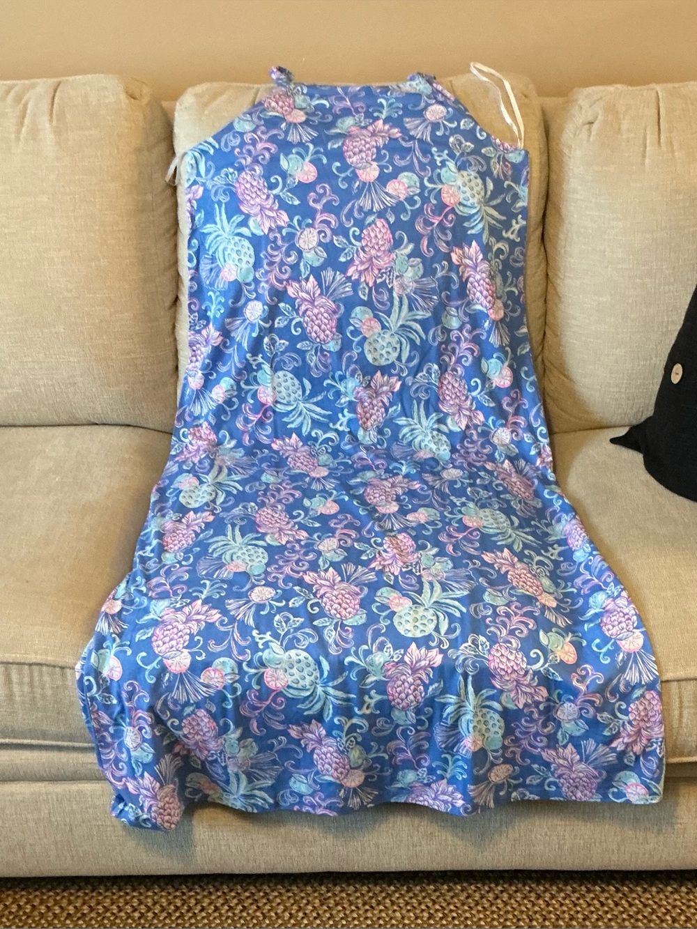 Lilly Pulitzer Blue Floral Maxi Dress - Picture 6 of 8
